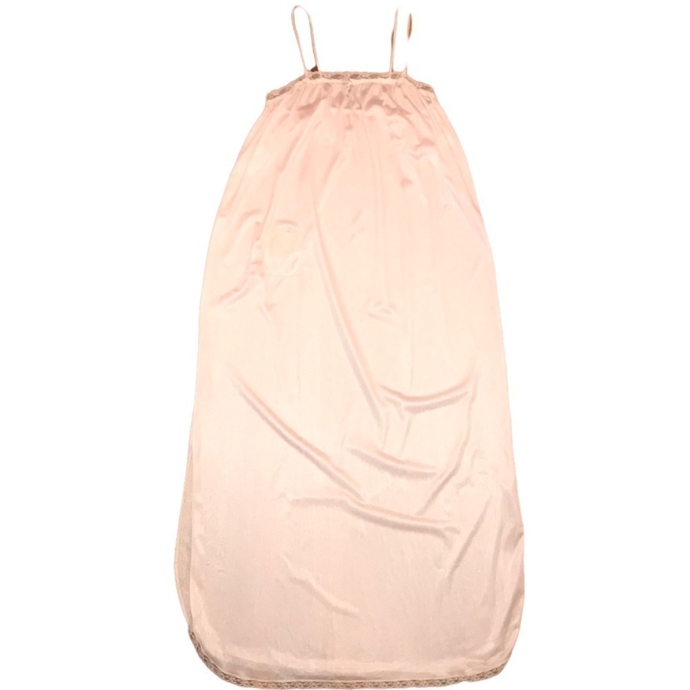 Vintage Jennifer Dale Strappy Slit Pale Pink Nightgown Intimates Size 11